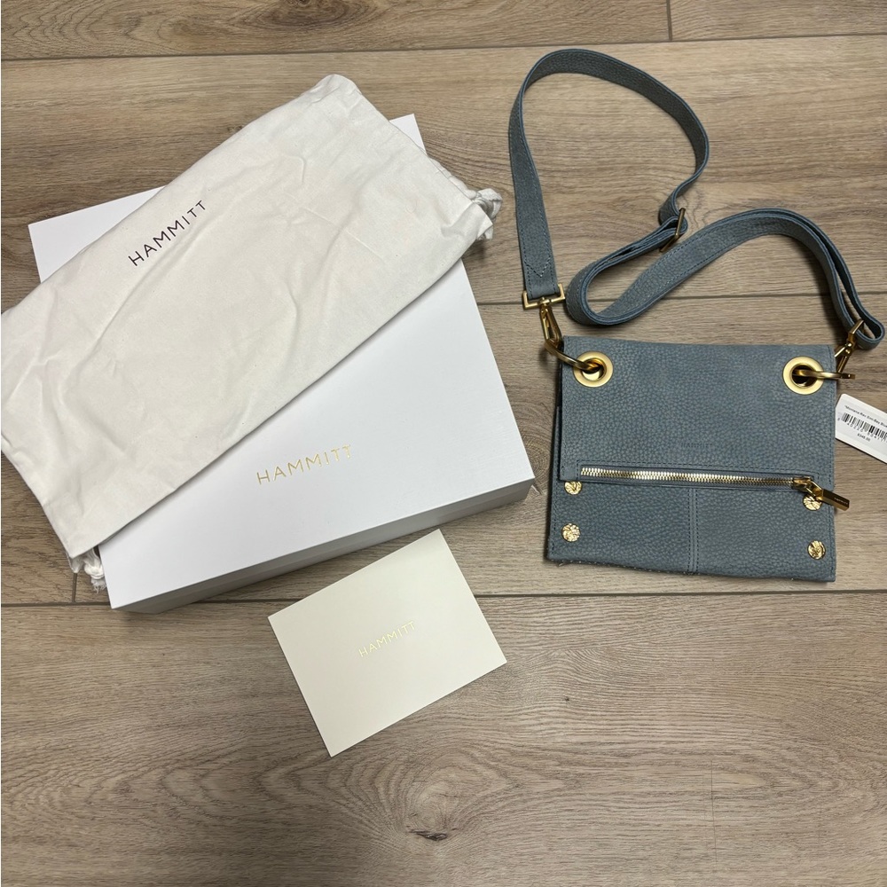 NWT Hammitt Montana Reversible Bay Blue Snake Small